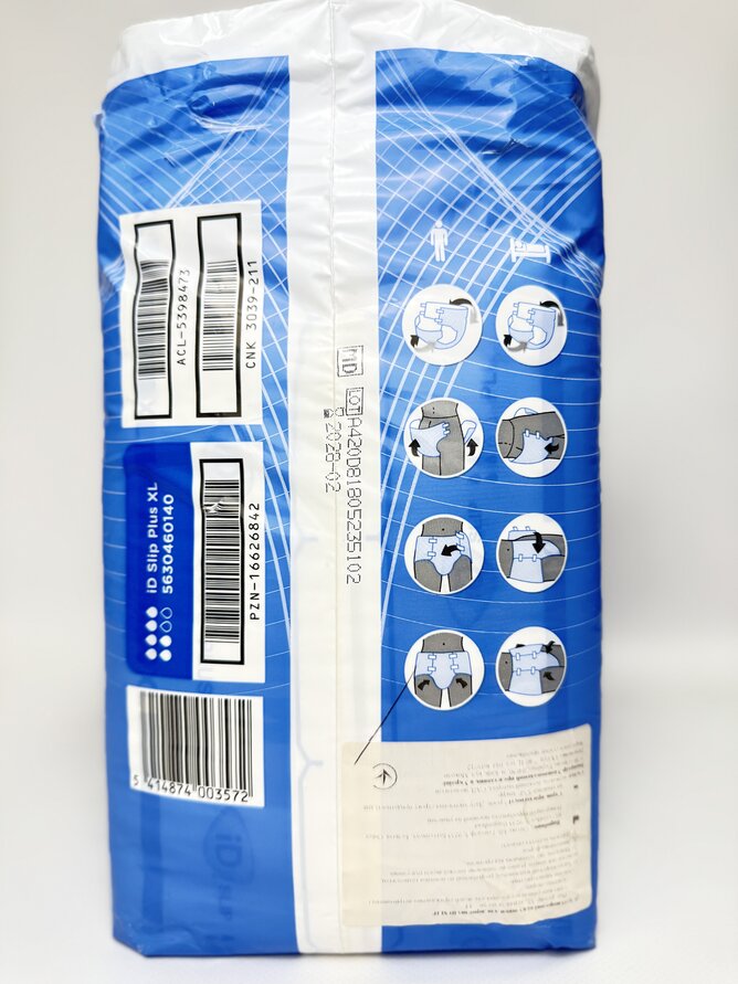ID SLIP Plus XL підгузники для дорослих 14шт (7%)