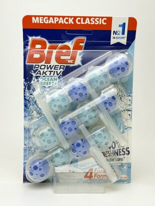 Блок в унітаз Bref Pawer Aktiv Океан 3*50g
