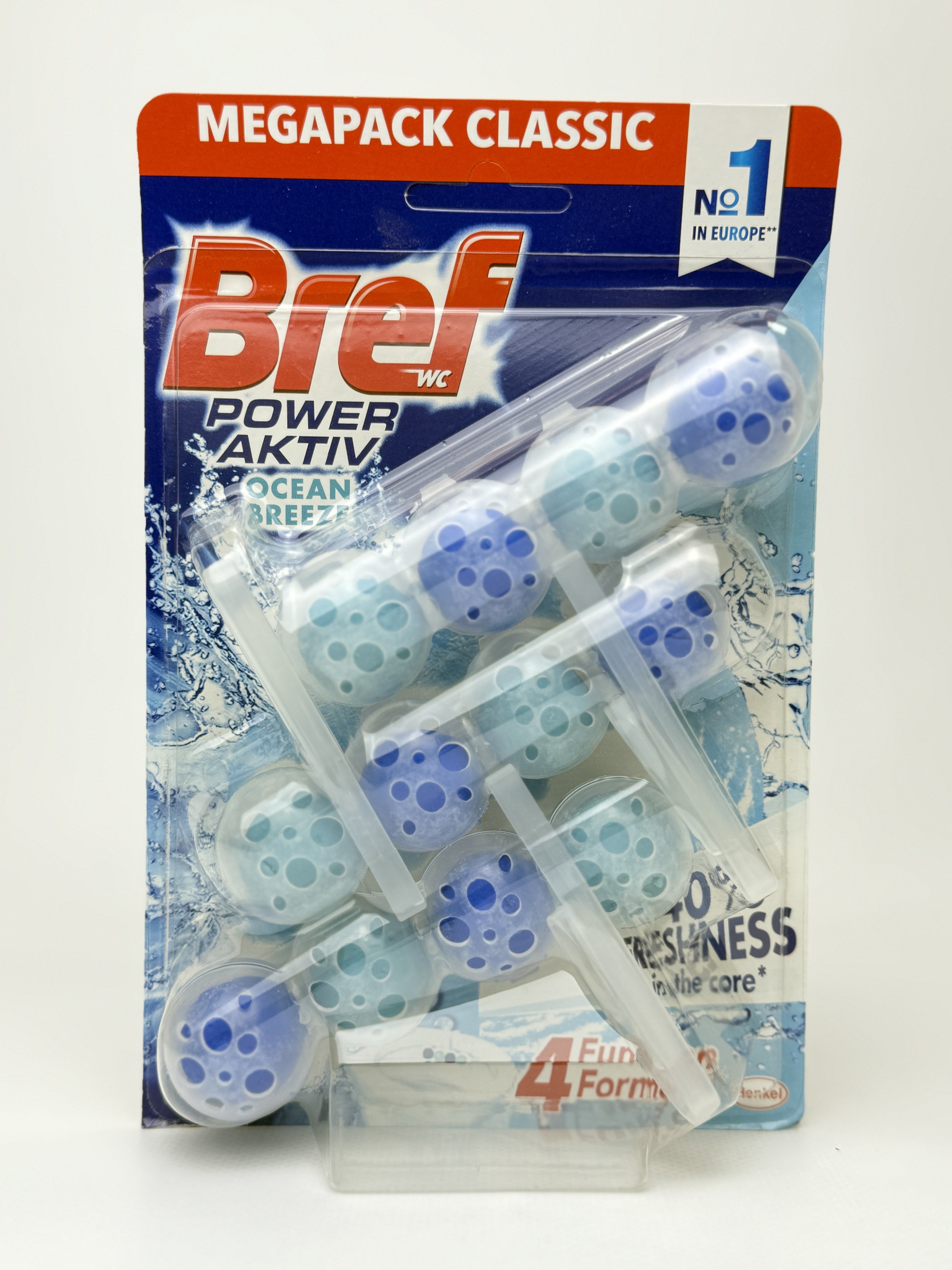 Блок в унітаз Bref Pawer Aktiv Океан 3*50g