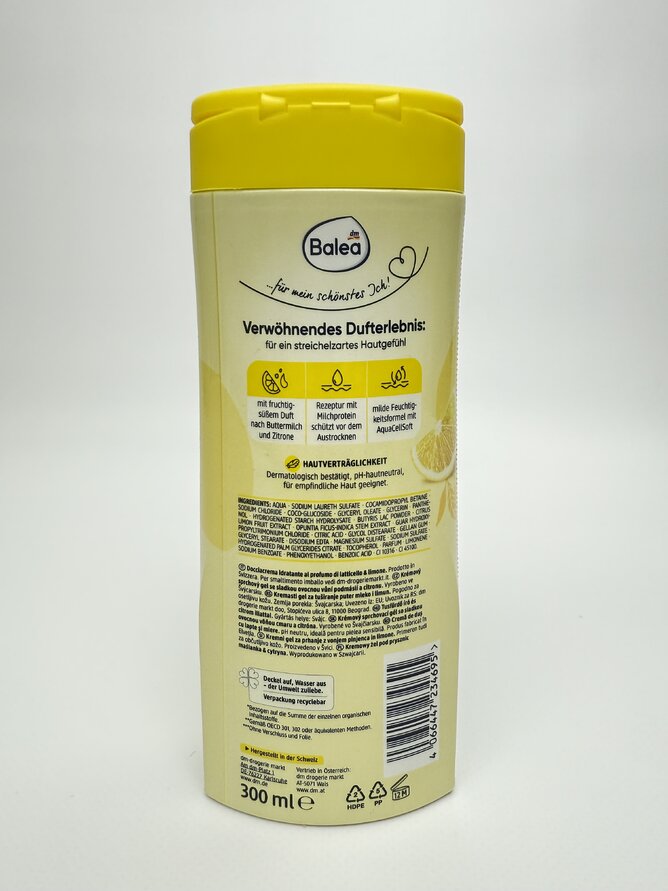 Balea Cremedusche Buttermilk&Lemon - 300 ml