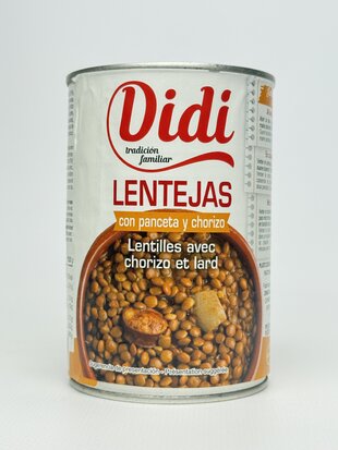 Каша DIDI 415 гр. Con panceta y chorizo