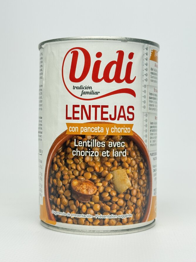 Каша DIDI 415 гр. Con panceta y chorizo