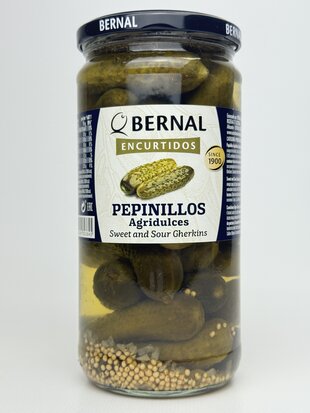 Корнішони Bernal кисло-солодкі 685 г