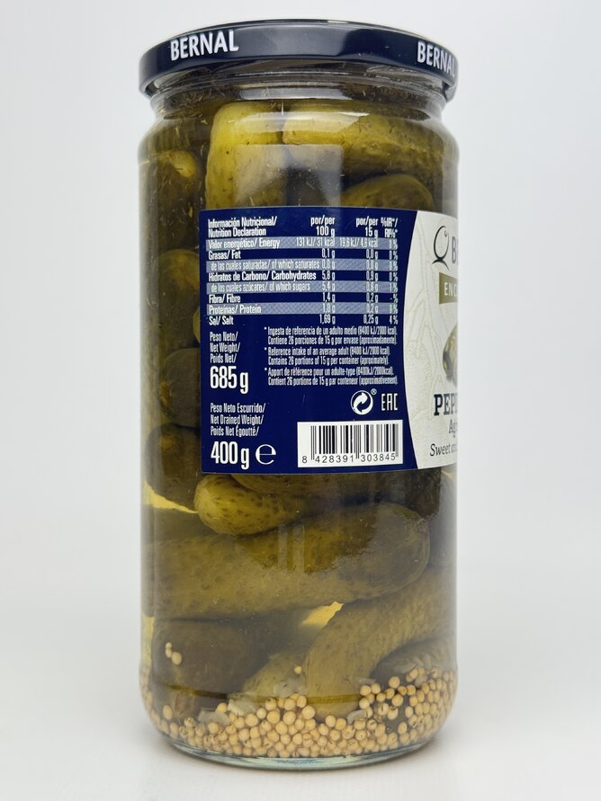 Корнішони Bernal кисло-солодкі 685 г