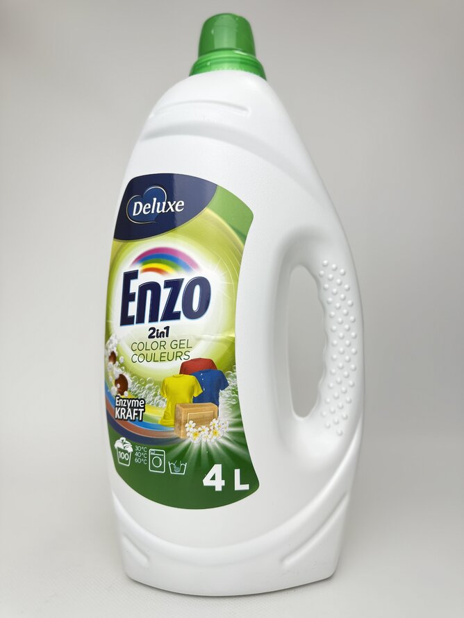 Гель для прання кольорових речей Deluxe Enzo 2в1 4л (100прань) color