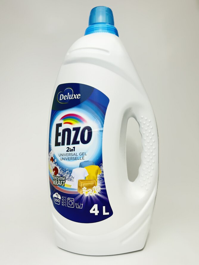 Гель для прання універсальний Deluxe Enzo 2в1 4л (100прань) universal