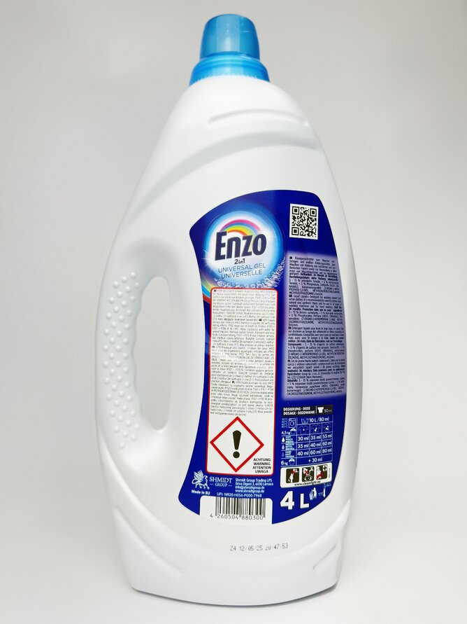 Гель для прання універсальний Deluxe Enzo 2в1 4л (100прань) universal