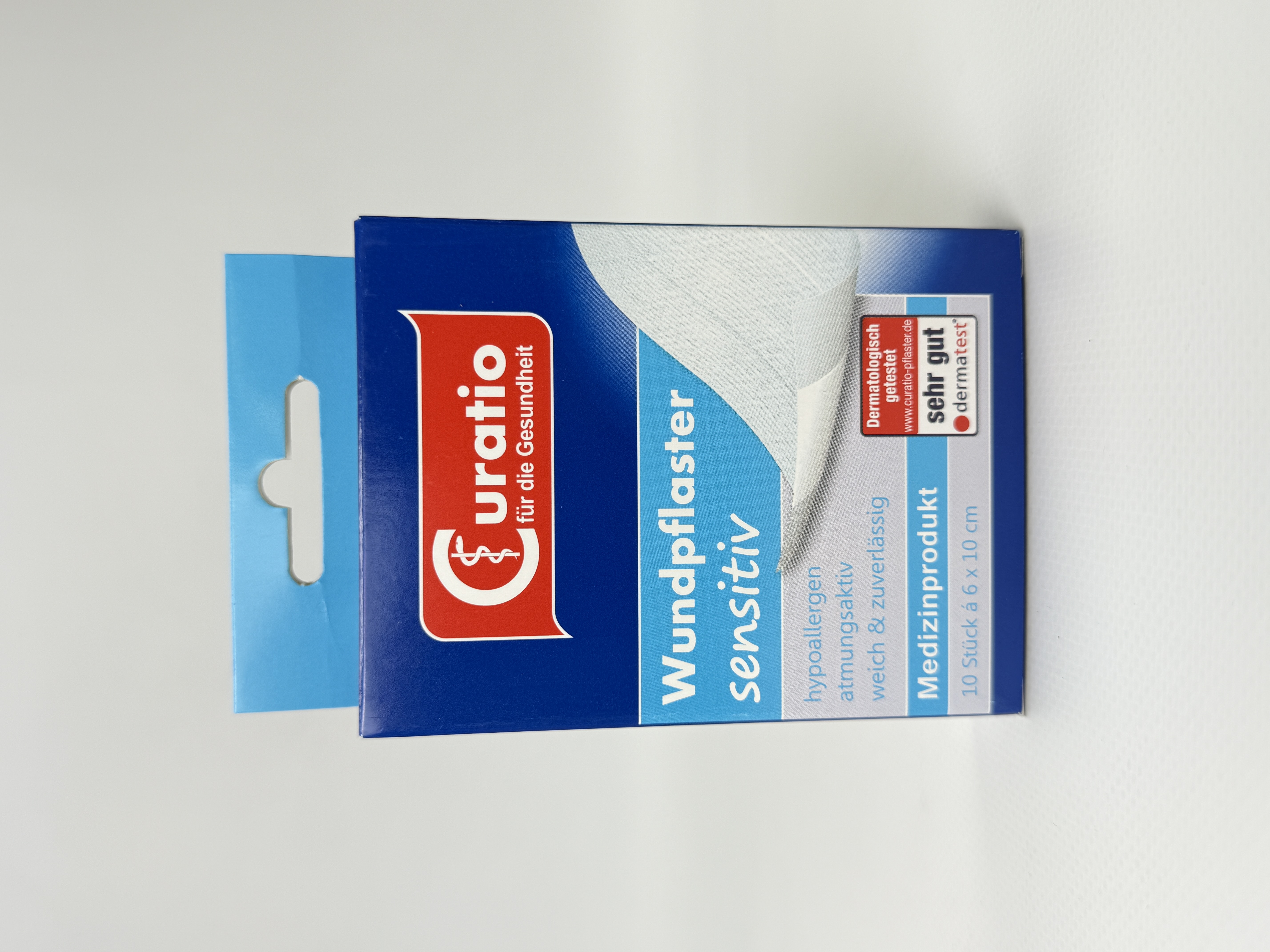 Пластир Медичний Curatio Wundpflaster sensitiv 6*10см 10st /8/16