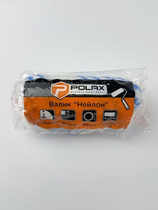Валик POLAX "Nylon" 6*30*100мм