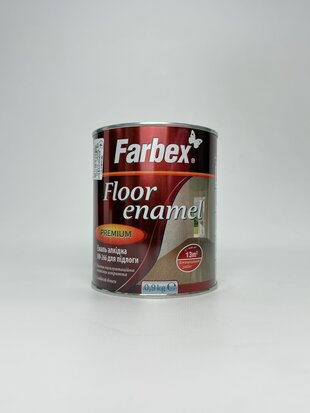 Емаль алкідна ПФ-266 жовто-коричнева ТМ "Farbex" 0.9 кг