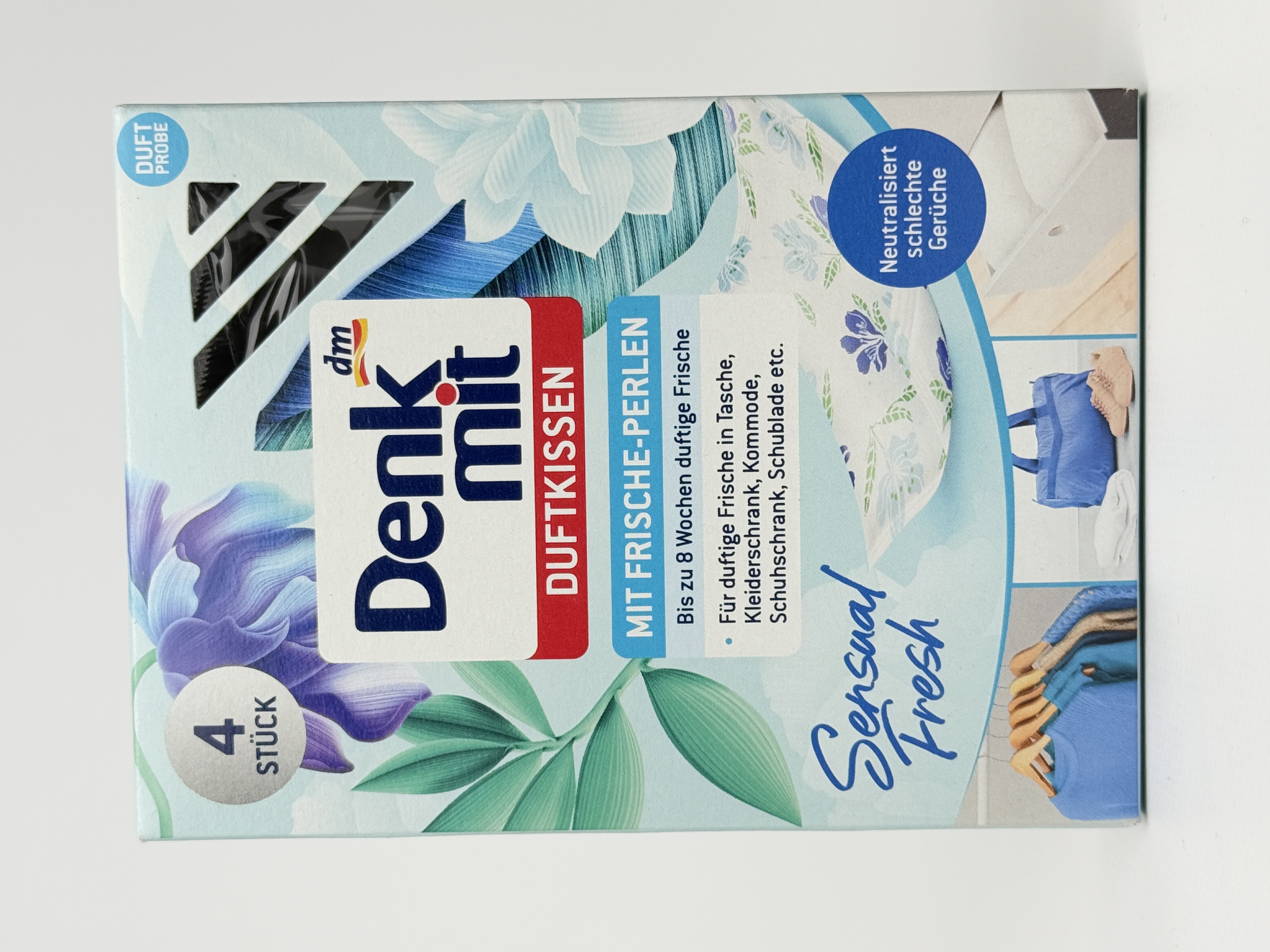 Denk Mit - Duftkissen mit Frische-Perlen Ароматизатор одягу та взуття у шафі 4St