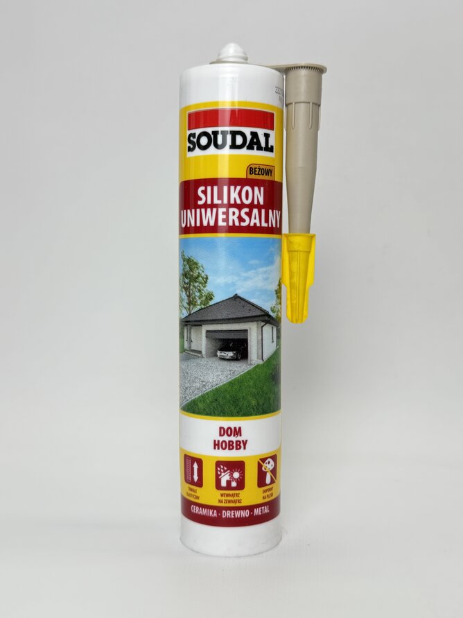 Герметик силікон.унів. бежевий 280 мл