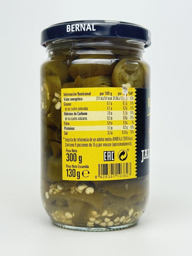Перець Bernal гострий jalapeno 300 г