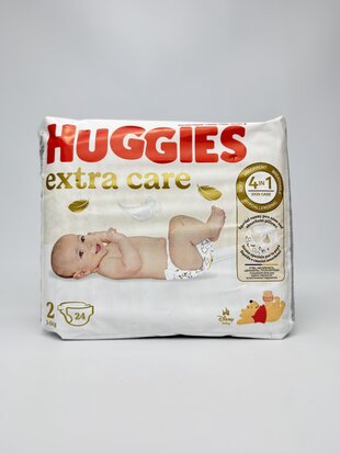 Huggies Extra Care підгузники дитячі 2 (3-6кг) 24шт