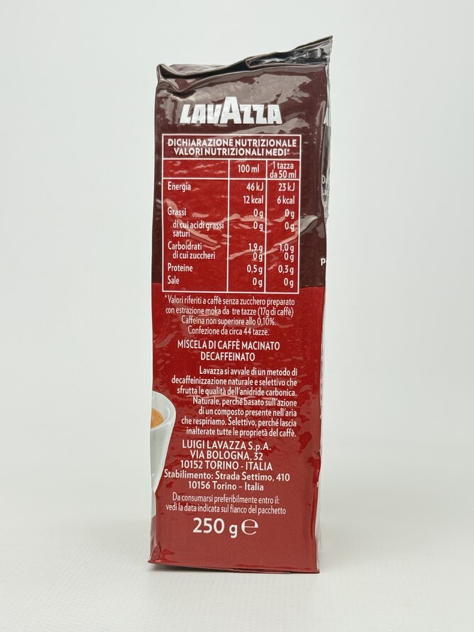 Lavazza Dek Intenso Мелена 250г