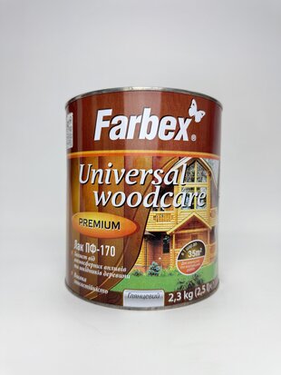 Лак алкідний ПФ-170 для зовн. робіт глянсовий ТМ "Farbex" - 2.5л