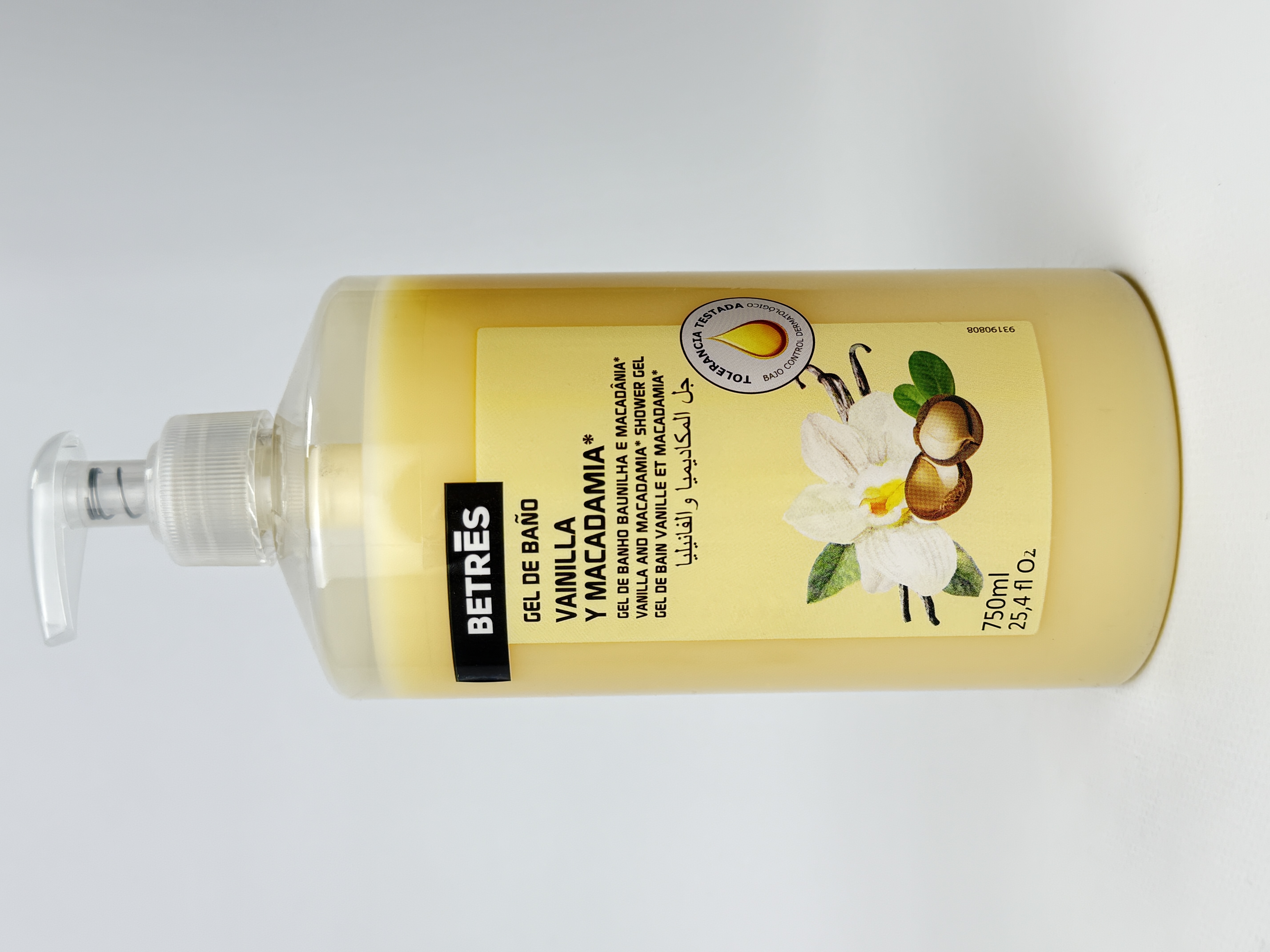 Гель для душу Betres Ваніль-макадамія 750 мл