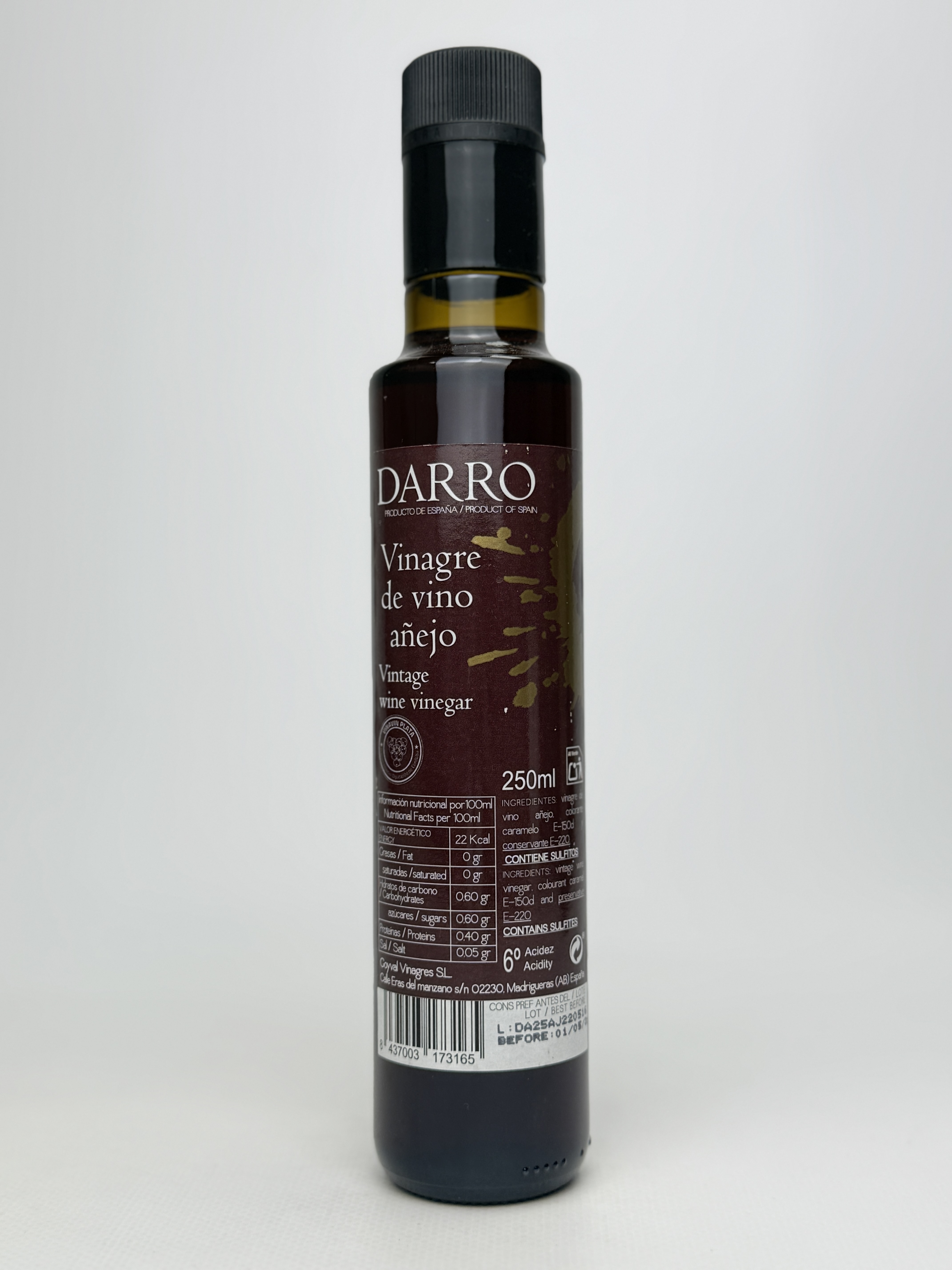 Оцет Darro Vinagre de vino anejo 250г