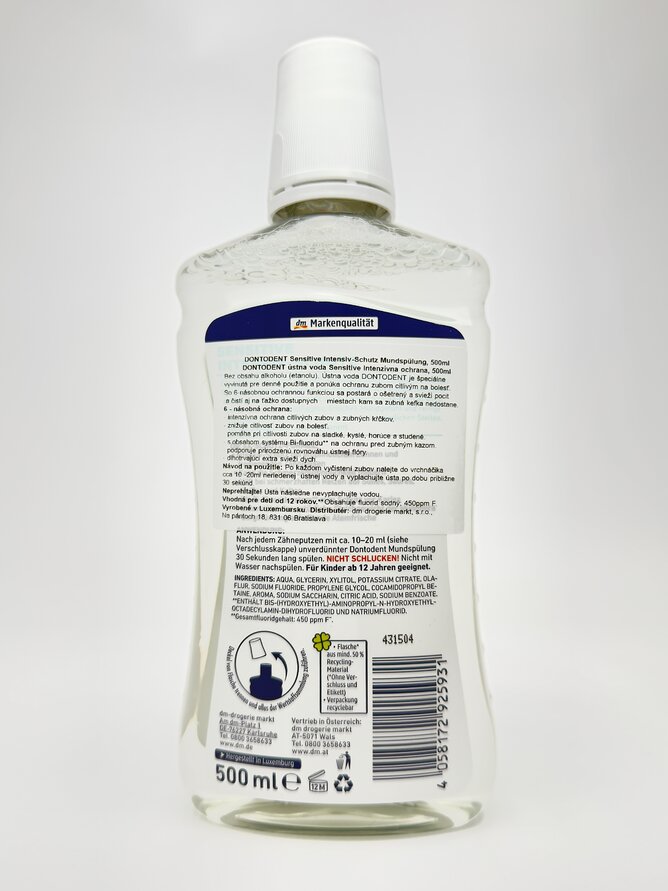 Dontodent Mundspulung Sensitive 500ml
