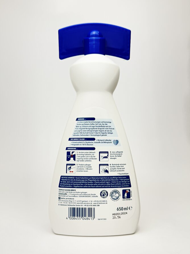 Dr. Beckman Плямовивідник зі Щіточк. д/чист. Килимів і Диванів 650ml
