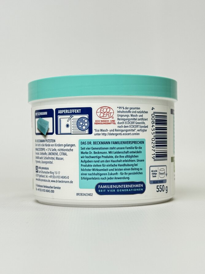 Dr. Beckman - Putzstein Oberflachen Універсальна паста-очисник 550g