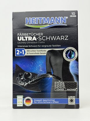 Hitman - Farbtuher Ultra - Schwarz 2in1 Серветки підфарбовуючі чорні 10st
