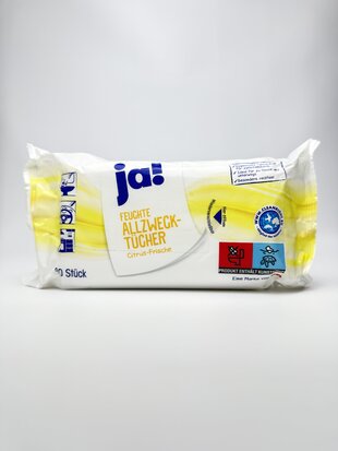 Ja - Серветки вологі для прибирання Allzweck Tucher Citrus Frische 80st