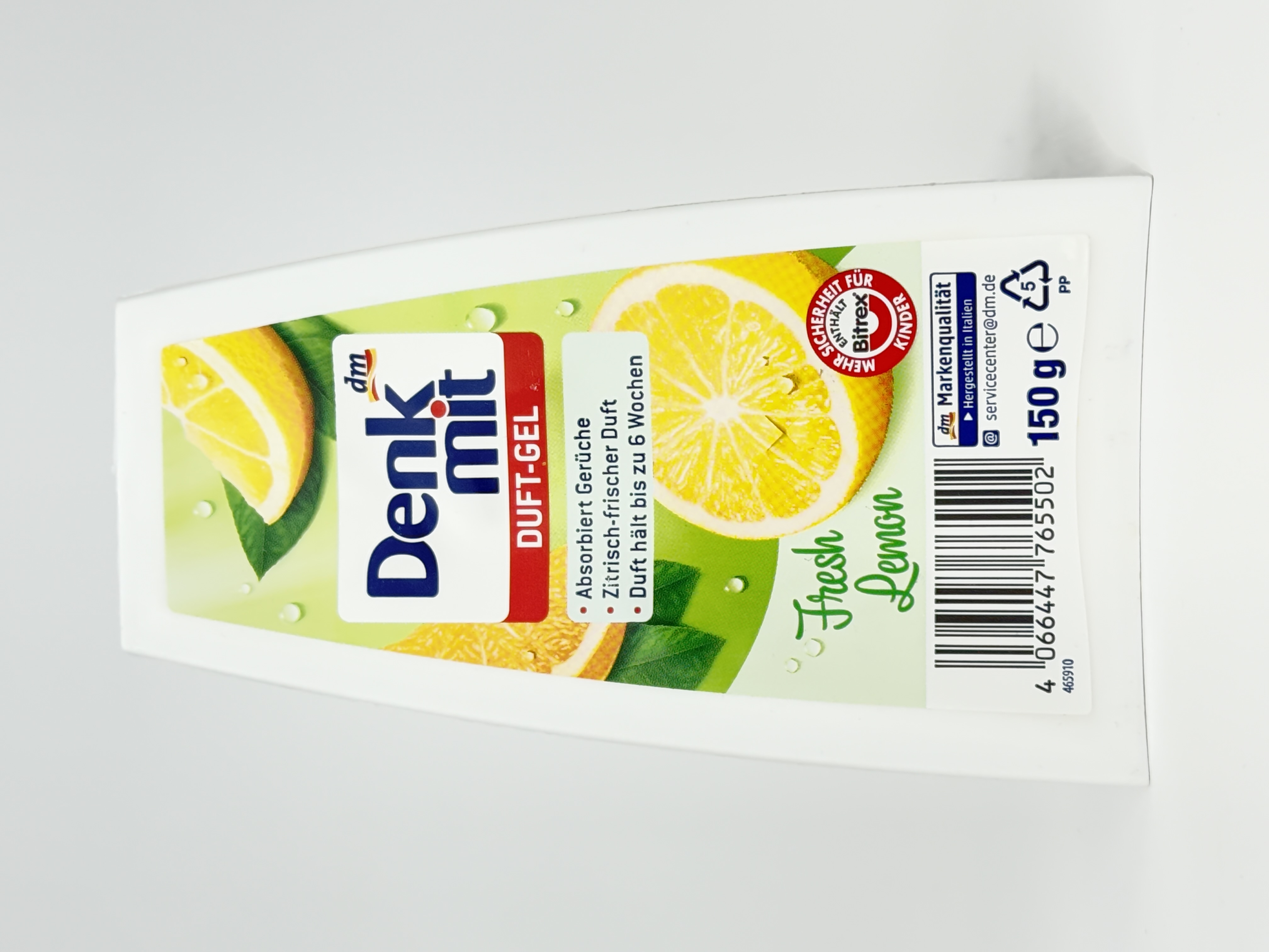 Denk Mit - Освіжувач повітря Air Freshener Gel Fresh Lemon 150g