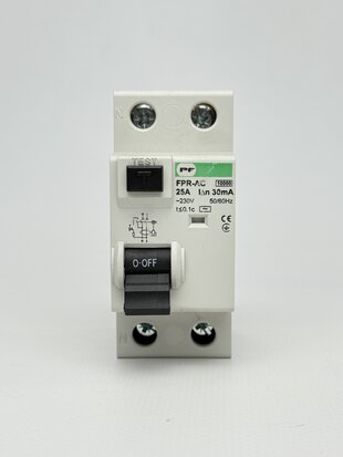 Реле захисного відключення (РЗВ) Промфактор FPR-AC 25А/0.03А 2Р АС