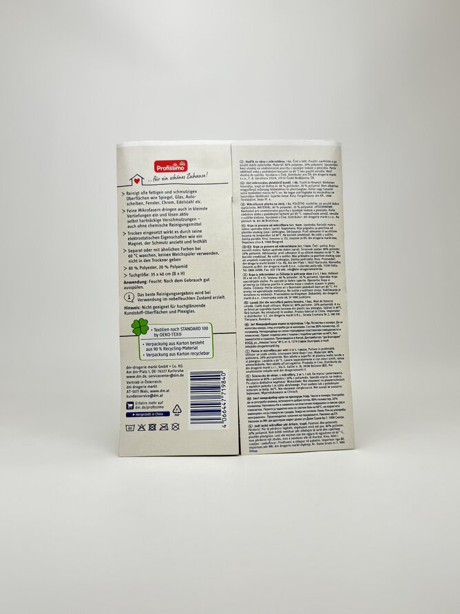 Profissimo - 2in1 - Fenstertuch aus Microfeinfaser Серветка для скла 1st