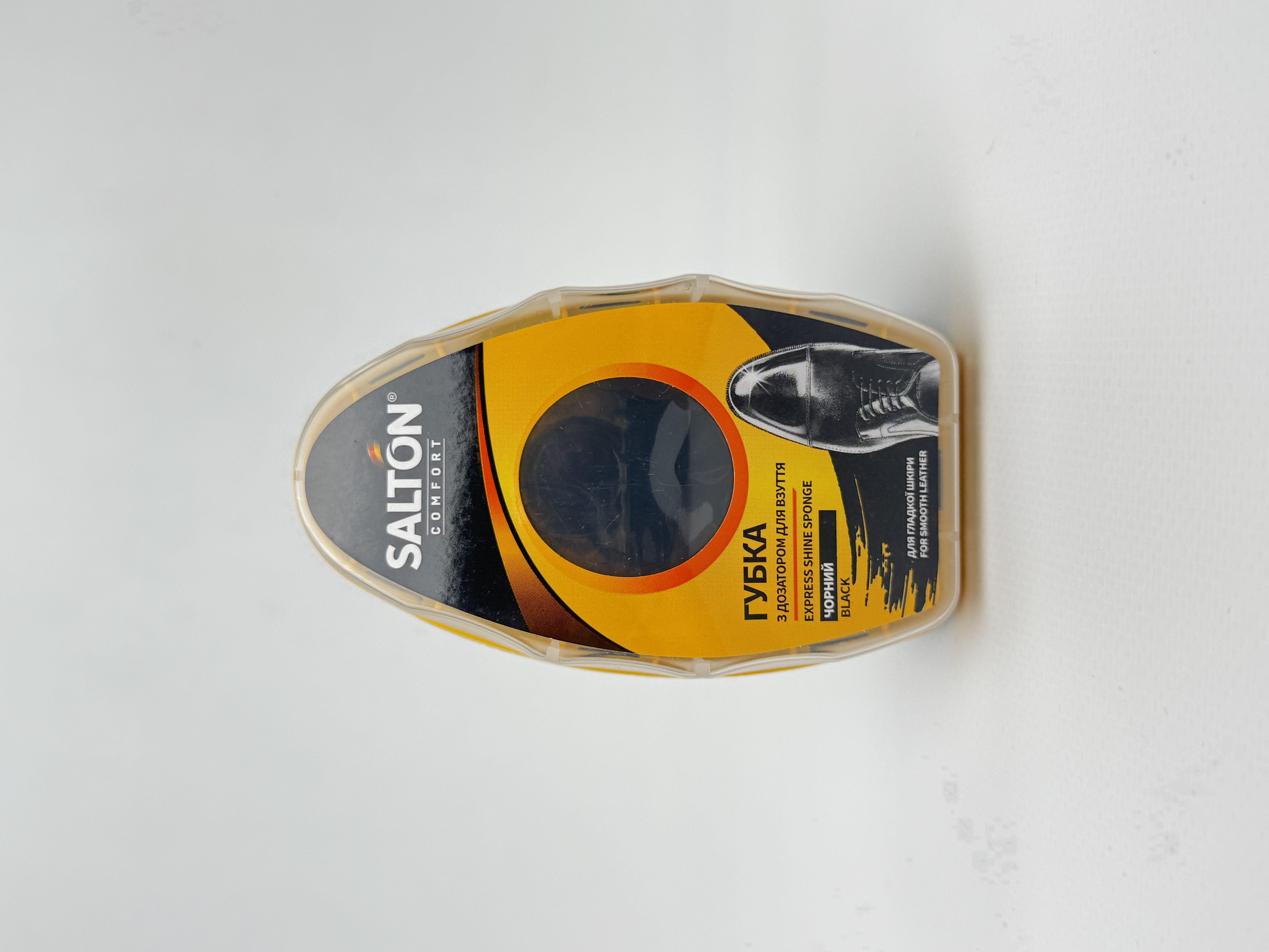 SALTON Губка д/гладкої шкіри з дозатором чорна