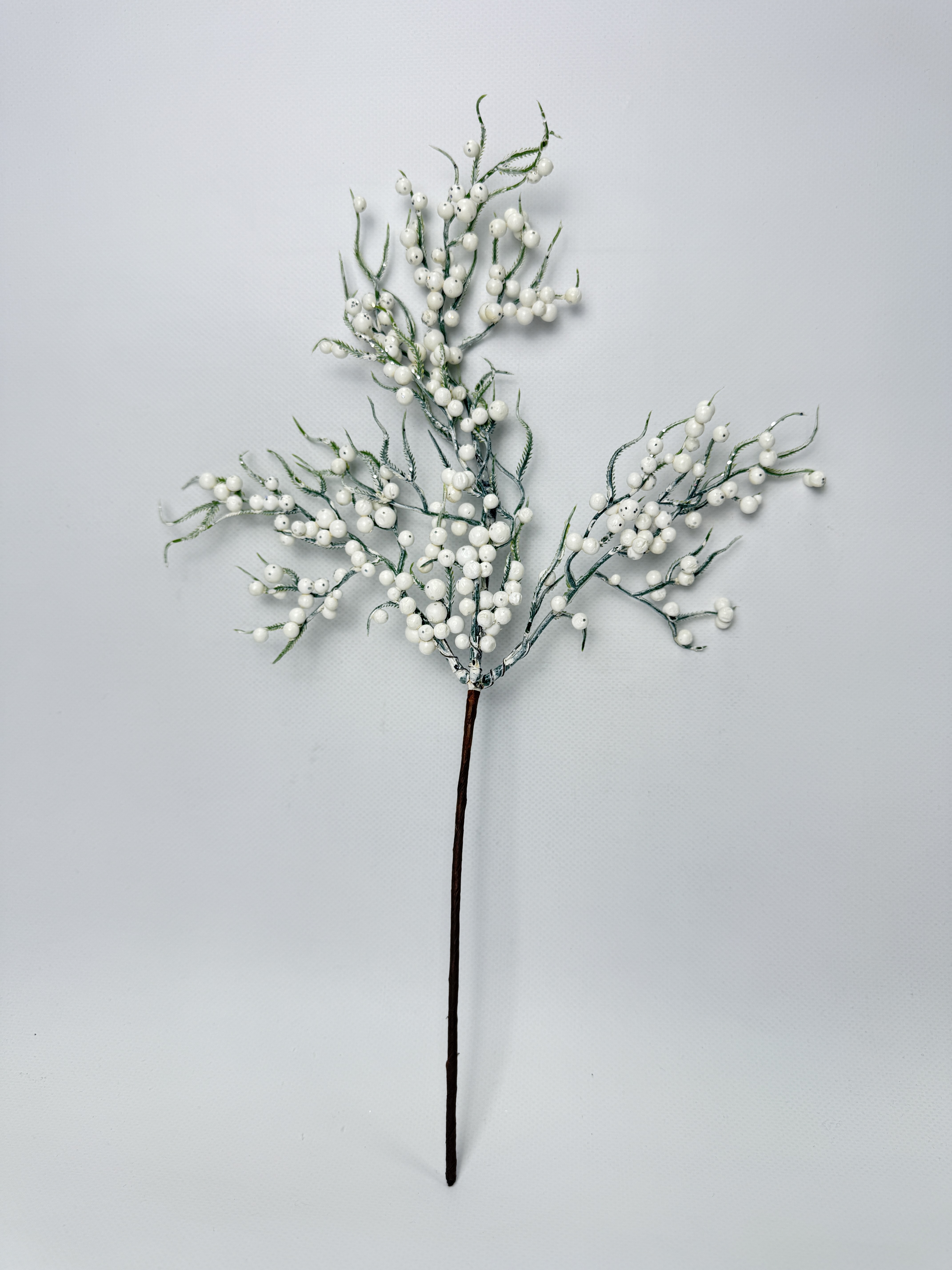 Декор Гілка Білі Ягоди
