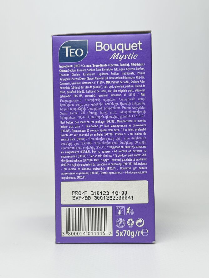 Seife Teo - Bouquet Mistic 5*70g