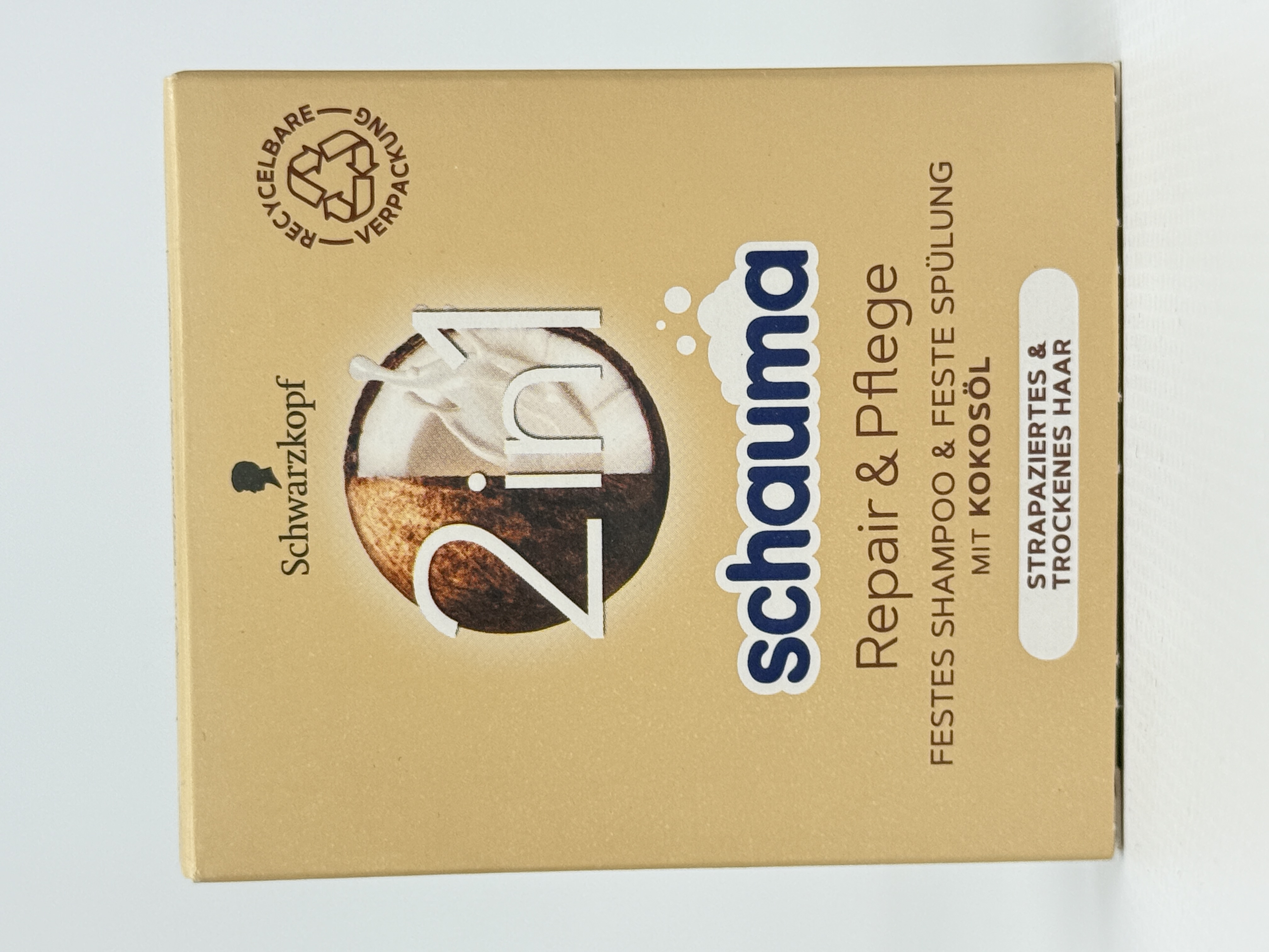 Schauma - Твердий шампунь душу 2in1 Repair & Pflage 60g