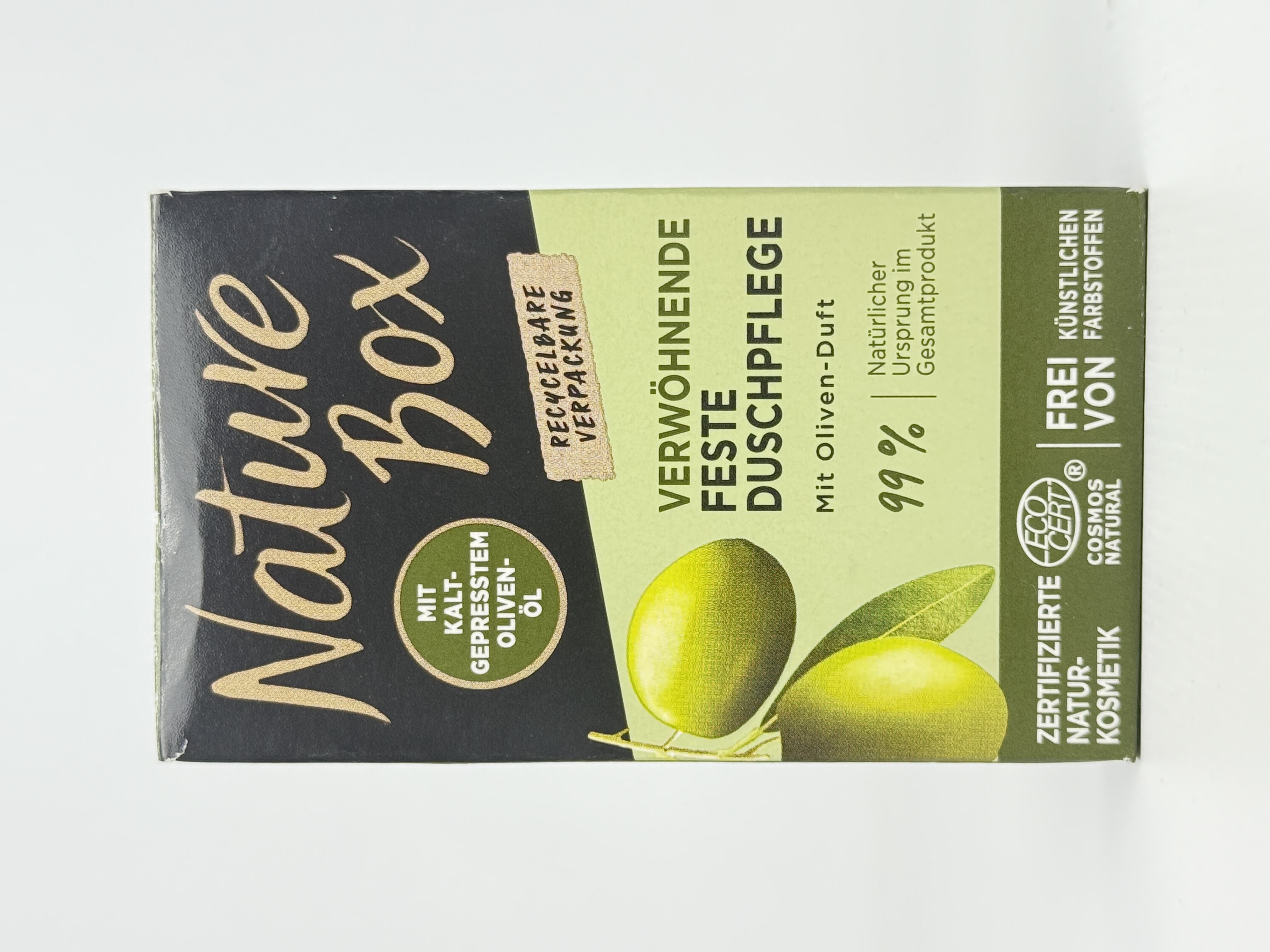 Nature Box - Твердий гель для душу Oliven 100g