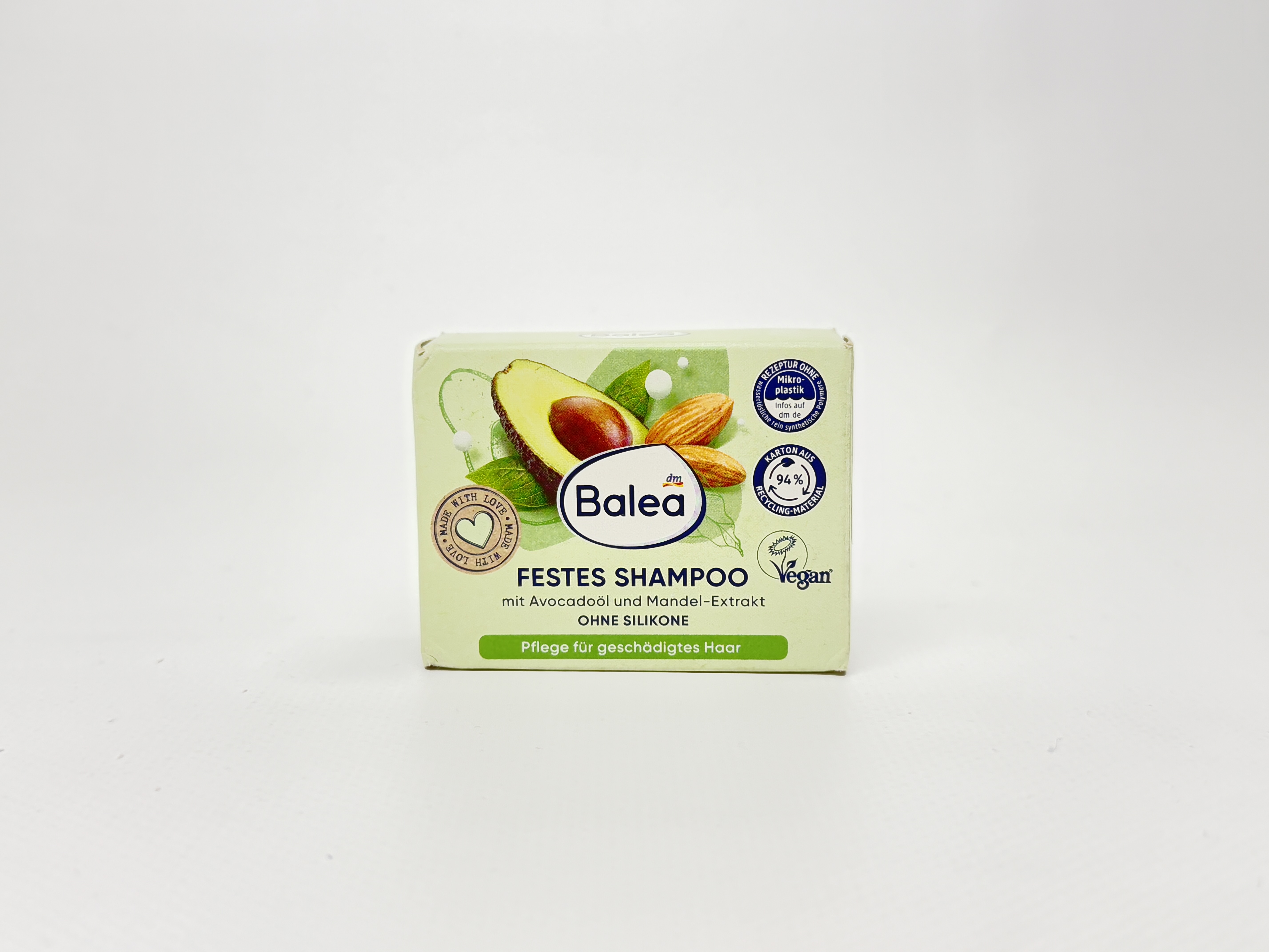 Balea - Мило Шампунь Тверде Festes Shampoo Avocado Mandelmilch 60g