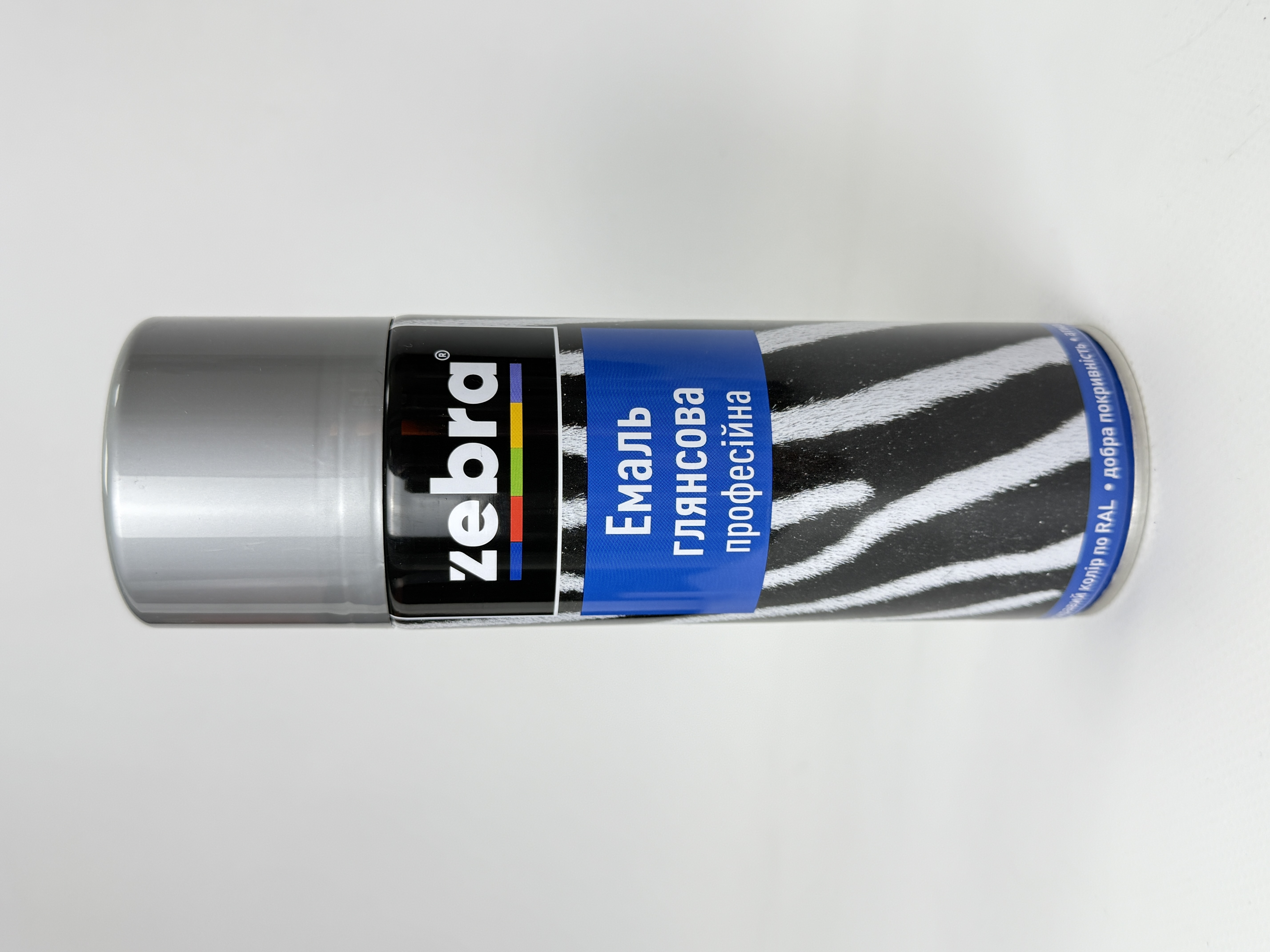 Балон фарба №277 глянсова срібна 400 мл ZEBRA