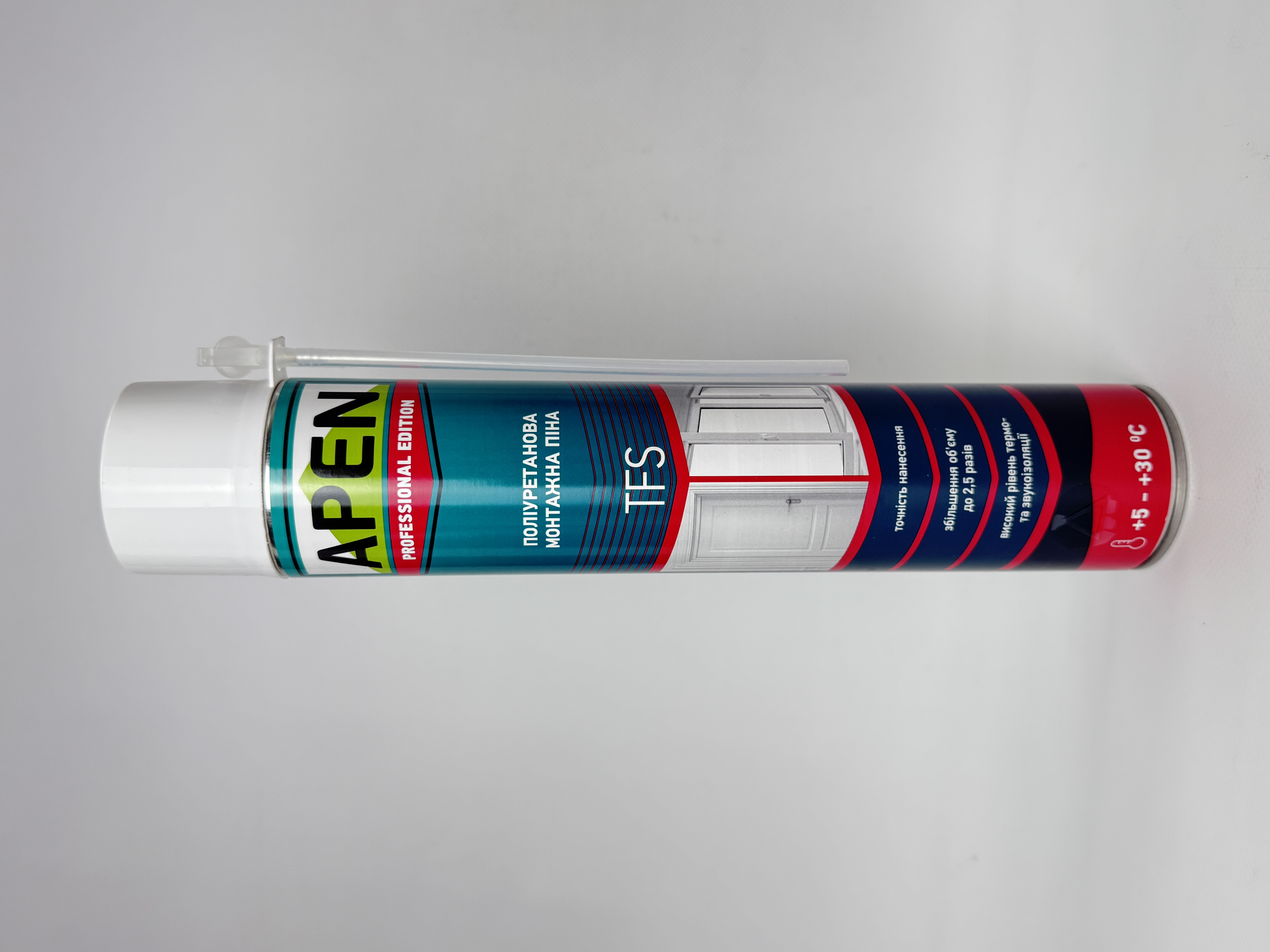 Піна монтажна з трубочкою APEN TFS літня 720 мл/830г