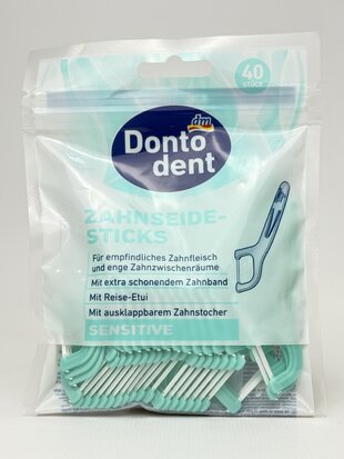 Dontodent - Zahnseide-Sticks Floss Sensetiv 40st