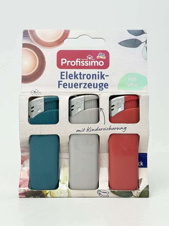 Profissimo - Elektronik-Feuerzeuge Запальничка 3St