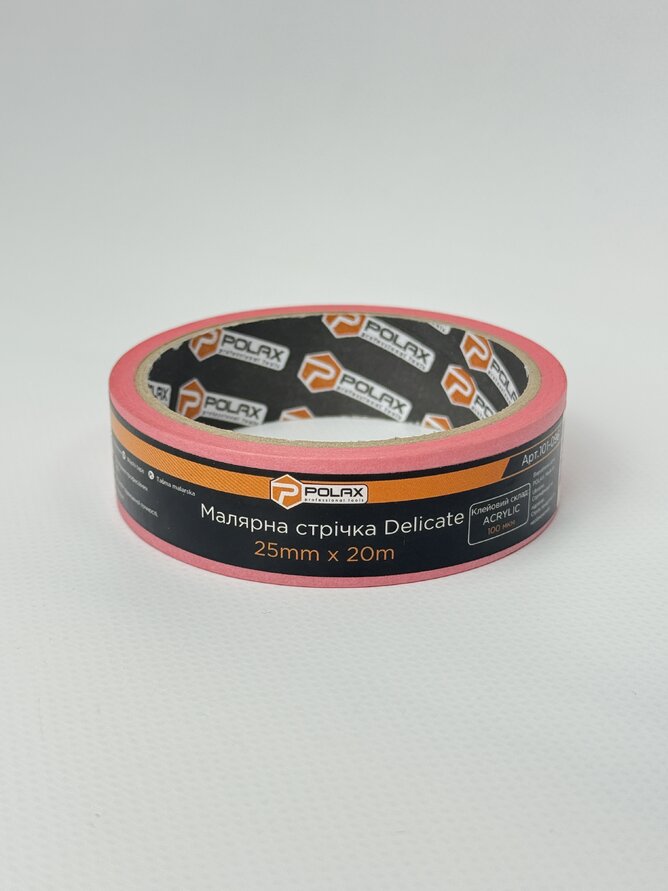 Малярна стрічка Delicate 25мм*20м POLAX