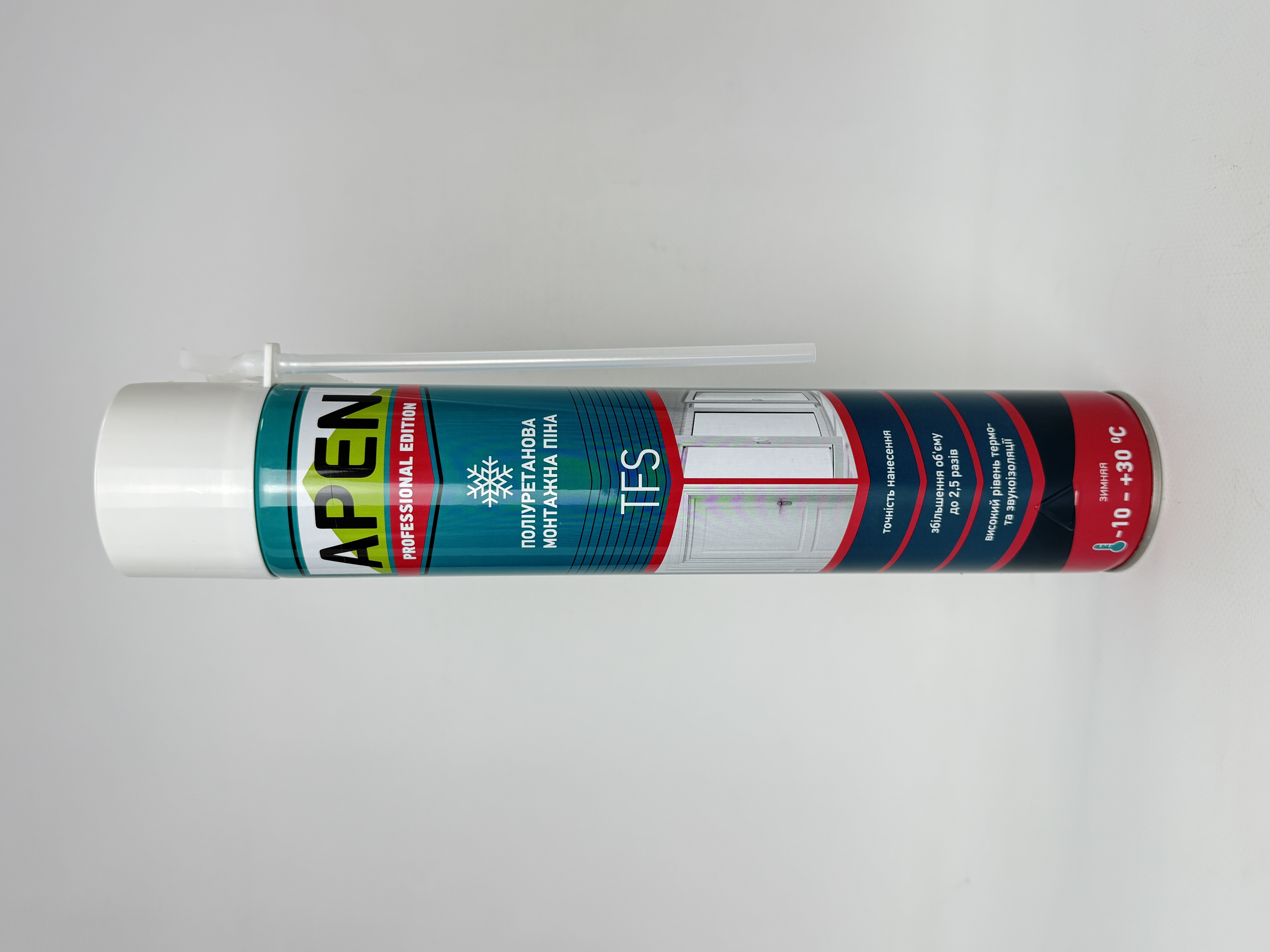 Піна монтажна з трубочкою APEN TFS Winter 775 мл/865г