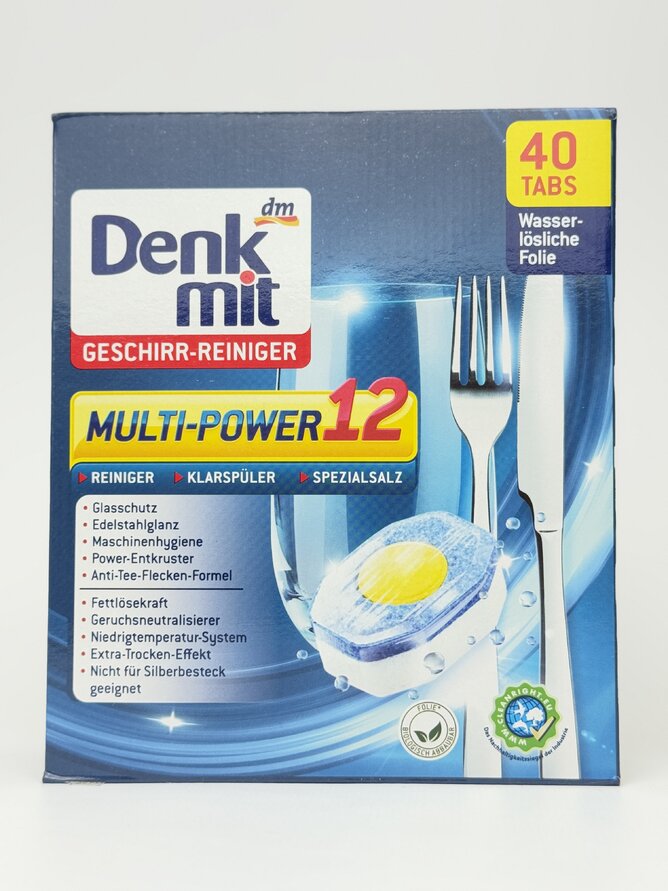 Denk Mit Таблетки для посудомийних машин Multi-Puvwer 40 шт.