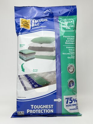 Вакуумний пакет для одягу Mega (100х130 см)