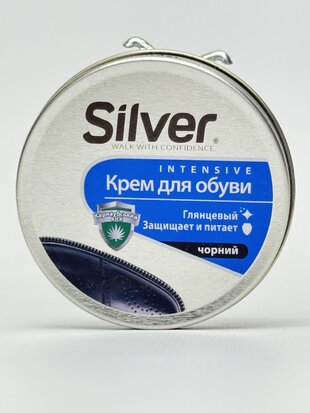 Silver крем д/взуття з. банка 50мл чорн.