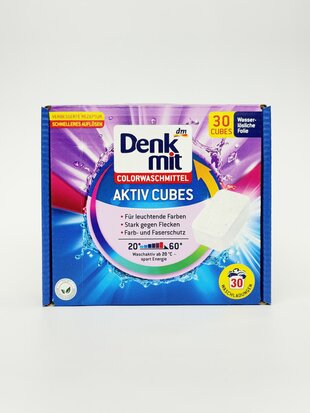 Denk Mit Таблетки для прання кольорових речей Aktiv Cubes Color-/Waschmittel 30шт 750г