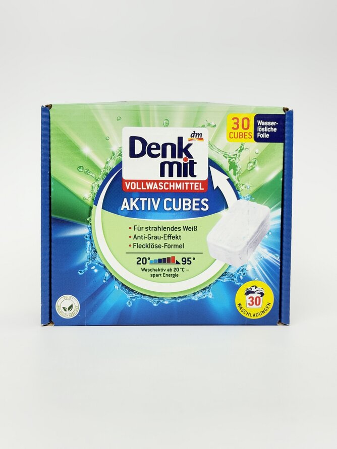 Denk Mit Таблетки для прання білих/світлих речей Aktiv Cubes 30шт 750г