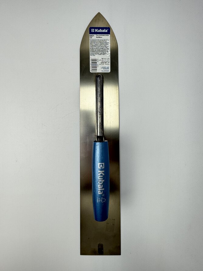 Терка KUBALA з нержавіючої сталі гостра 90*500мм синя ручка