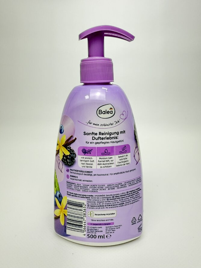 Balea - Cremeseeife Beeren&Vanille 500ml
