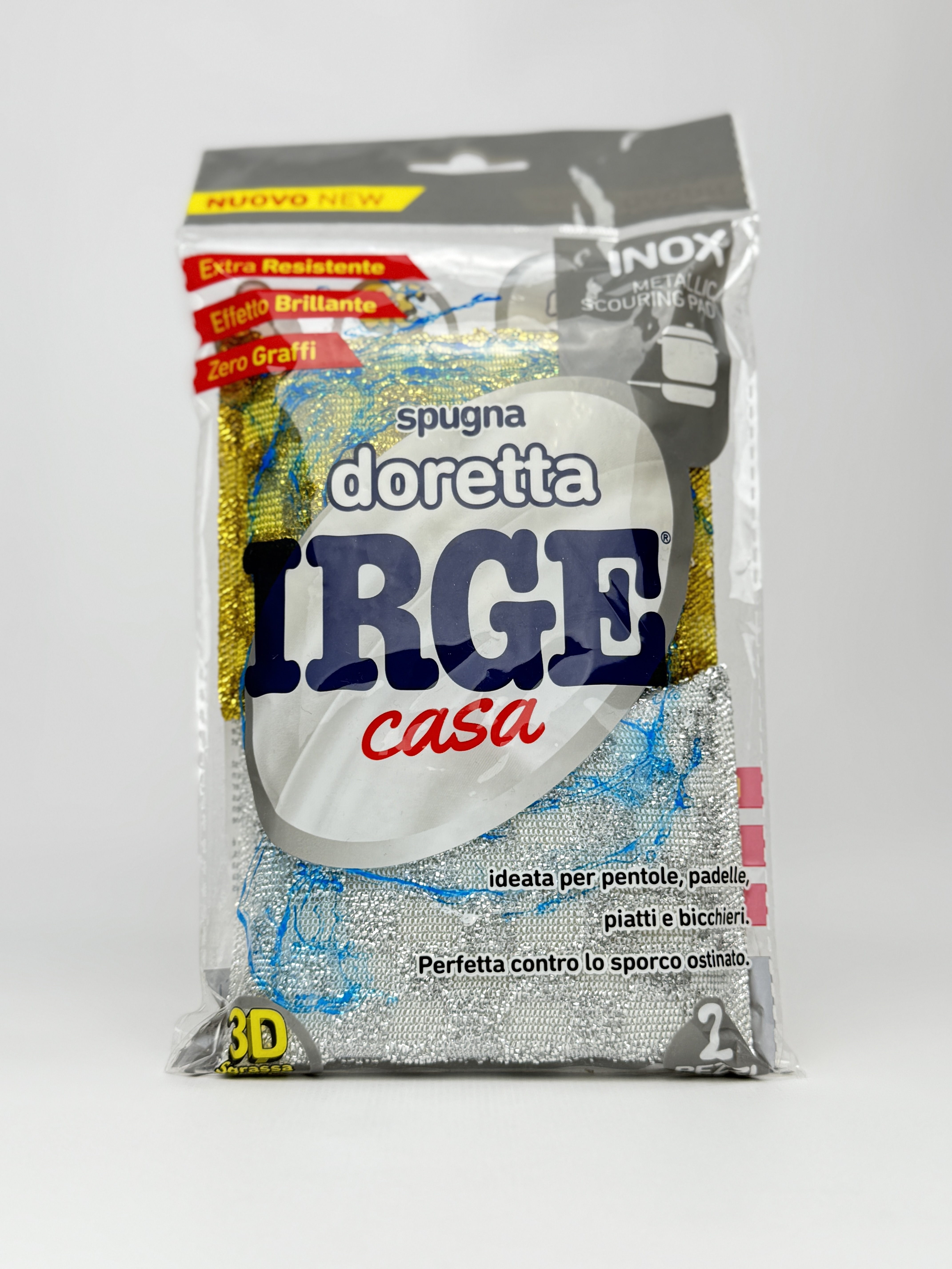 IRGE губки металеві д/миття посуду 3D.2 шт